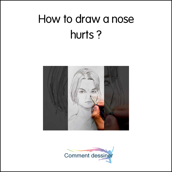How to draw a nose hurts
